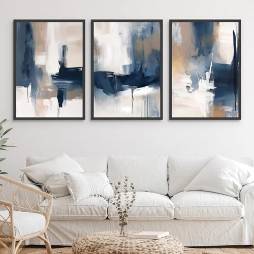 Tableau aquarelle minimaliste sur toile imprimée pour décoration chic - 3