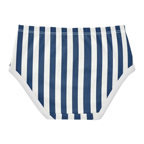 Blue White Stripe Toddler Girls's Underwear 2T 23008822