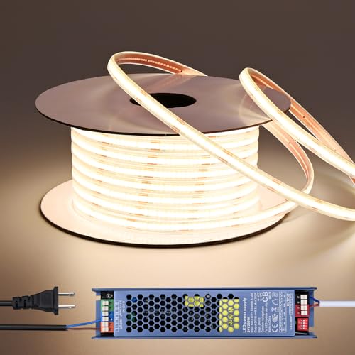 Tira LED COB BENLUN 24V 65.6ft IP67 Blanco Natural miniatura 1