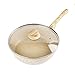 Nonstick Wok PAN, Mieszać patelnię z pokrywką kompatybilną z elektrycznym indukcją i piece gazowe 28cm,20cm