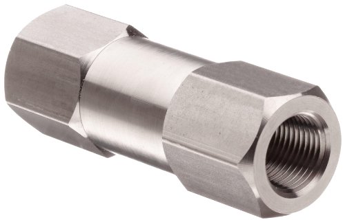 Parker 4F-C4L-1-SS C Series Stainless Steel 316 Check Valve, 1 psi Cracking Pressure, 1/4