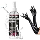 WEILAOK Latex Anziehhilfe öl, Latexpflege & Latex Anziehhilfe Öl, Shining Spray Hochglanz-Latexpflege, Silikonoel Fuer Latexkleidung, Seidig, Geruchlos, Rubber Pflege für Intensiven Glanzeffekt