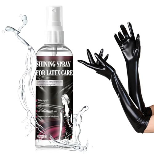 WEILAOK Spray Latex, Brillo Premium Spray Látex para Prendas, Látex Polaco, Perfecto Brillo - Sedoso e Inodoro - Lubricante para Pulir y Cuidar el Látex y la Ropa