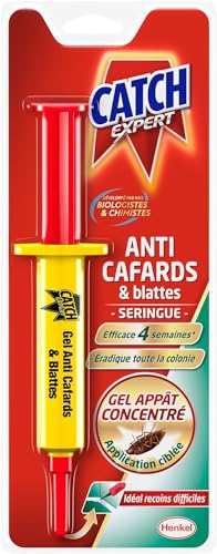 Générique - Catch Expert Anti-Cafards & Blattes Seringue – Gel Appât idéal recoins difficiles
