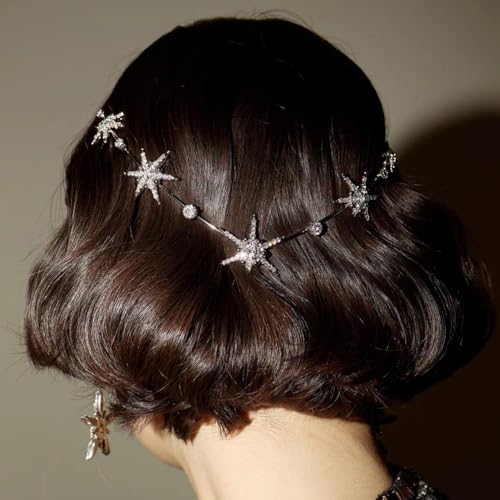 Accesorio de cabello Boho Silver Star para mujer miniatura 3