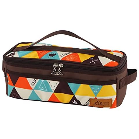 TRIWONDER Camping Travel Cookware Organizer Bag Cooking Utensils Storge Portable Pouch for Outdoor Barbecue Camping Cooking Spoon Chopsticks Organizing (Colour) Cover