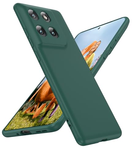 LeYi for Motorola-Edge-2025 Phone Case:Moto Edge 2025 Case with Liquid Silicone Cover Shockproof, Slim & Anti-Scratch Funda para Case for Moto Edge 2025, Green