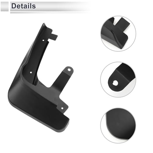 Image of X AUTOHAUX 1set Front and Rear Mud Flaps Splash Guards Mud Guards for Audi Q5L Sport 2018-2020 W /Mount Accessories