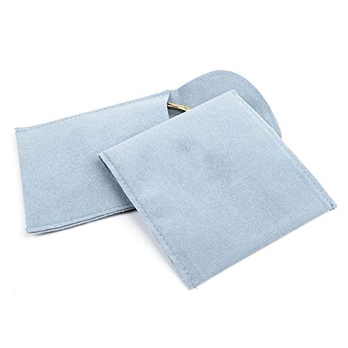 Evita arañazos con estas bolsas de joyería de terciopelo con botón protector 5
