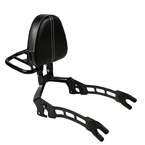 Motorcycle Upright Sissy Bar Backrest Passenger Seat Replacement for Indian Scout 2015-2024 Scout Sixty 2016-2024 Scout ABS 2019-2020 Detachable Backrest Luggage Rack