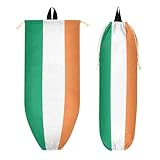 Bolsa deportiva de gimnasio con bolsillos con cremallera, para hombre, playa, piscina, baile, bandera de Irlanda