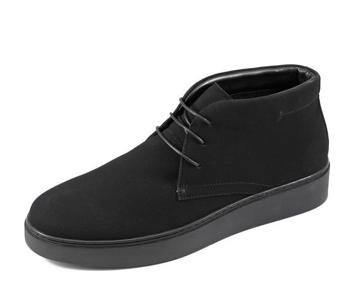 Image of Amali Casual Chukka Boots for Men, High-Top, Lace Up Suede Men's Shoes, Desert Boots with Crepe Rubber Sole