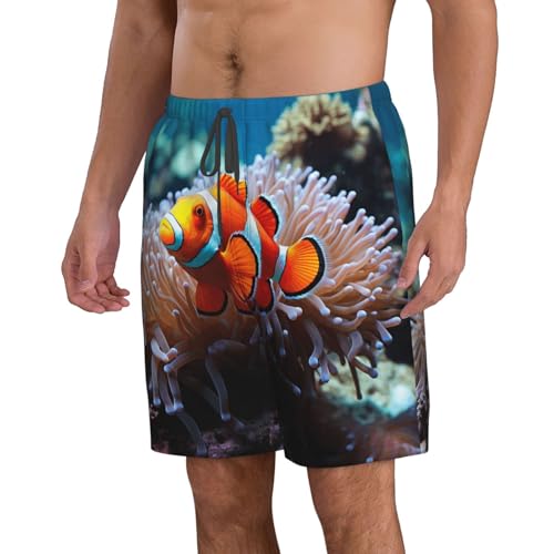 Men's Swim Trunks Quick Dry Board Shorts Mens Bathing Suit Swimsuits Clown Fish Beach Shorts with Pockets3