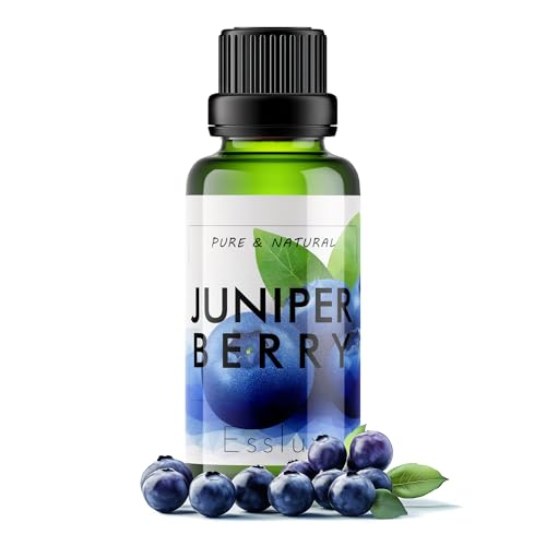 Image of Esslux Juniper Berry Essential Oils - 100% Pure, Undiluted, Therapeutic Grade Juniper Berry Oil - Perfect for Aromatherapy, Peaceful Sleep & Calm Mind & Healthier Skin - Use on Skin - 30 ML