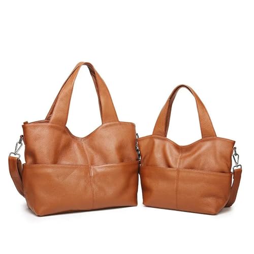 Sac à main bandoulière femme en cuir souple grand format