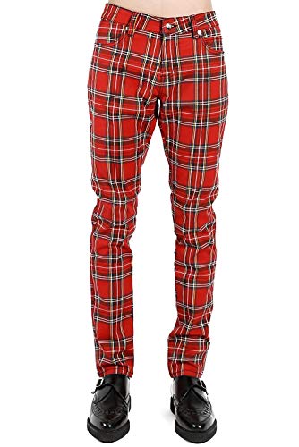 Tripp red plaid rocker jeans