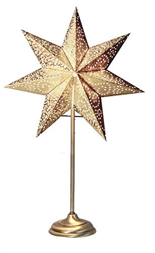 Preisvergleich Produktbild Best Season Antique Standleuchte, Papier, Gold, 55 x 34 cm