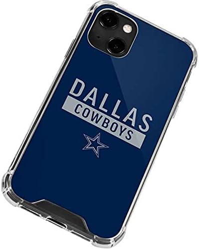 Skinit Clear Phone Case Compatible with iPhone 13 - Officially Licensed NFL Dallas Cowboys Blue Performance Series Design
