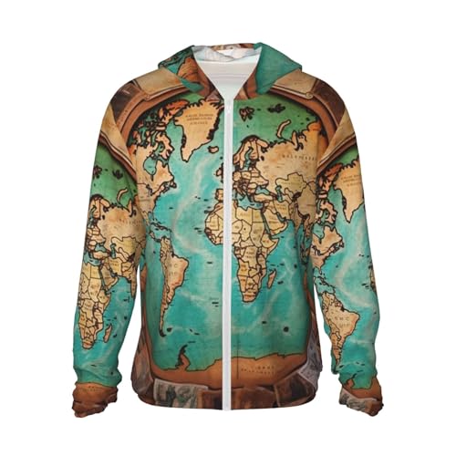 Sun Protection Hoodie Shirt travel world UPF 50+ Long Sleeve Outdoor Rash Guard for Men Women