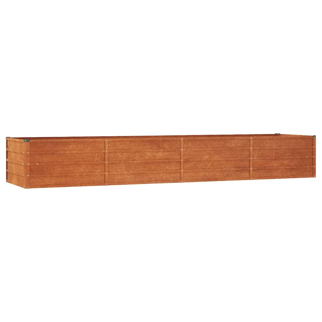 VIDAXL Raised Garden Bed - Corten Steel - Brown - 45 x 320 x 320cm