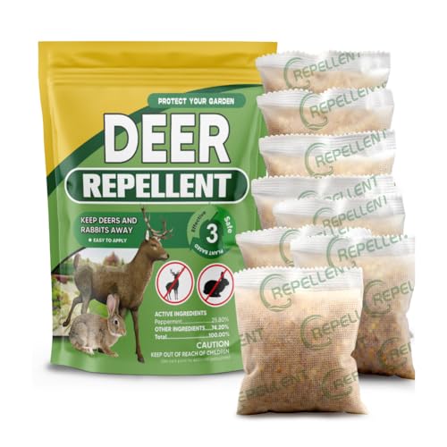 Deer Repellent, Deer and Rabbit Repellent, Deer Repellent for Plants, Rabbit Repellent Outdoor, Deer...