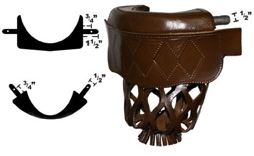 Leather Pool Table Pockets Diamond Shield (Set of 6) - Brown