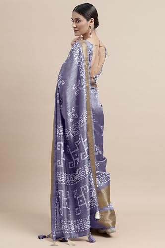 Image of MIRCHI FASHION Women Saree Cotton Silk Batik Block Printed | Breathable Office Wear and Regular Use Sari with Blouse Piece