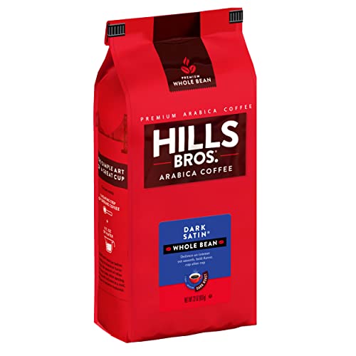 32-Oz Hills Bros. Whole Bean Dark Roast Coffee (Dark Satin) $10.90 w/ S&S