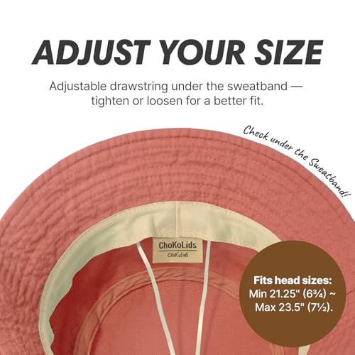 Image of Hot Summer Bucket Hat Trendy Cotton Sun Cap for Beach Golf Fishing | Breathable cotton, fun outdoor vacation style, packable boonie design for men and women
