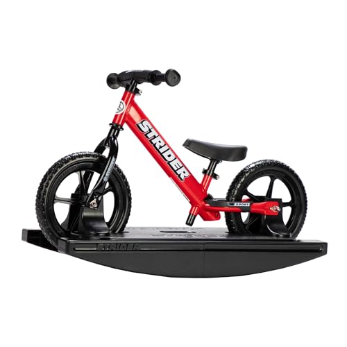 Strider 12” Sport Bike (Red) + Rocking Base - Helps
