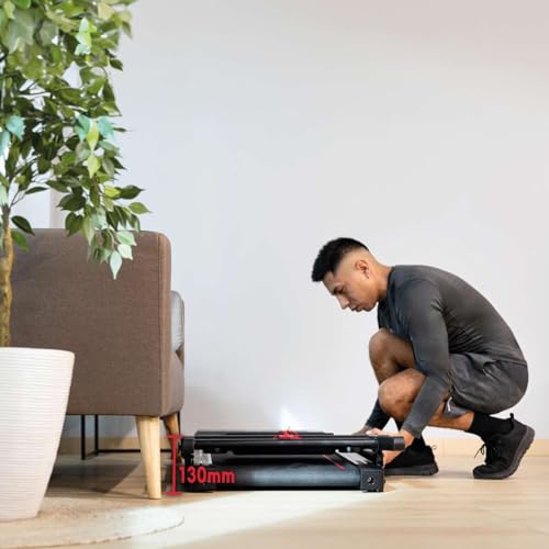 Treadmill FITFIU Fitness MC-160 Ultra Compact Folding Treadmill, Maximum Speed 8Mph, Running Surface, Power 3Hp, 12 Training Programmes