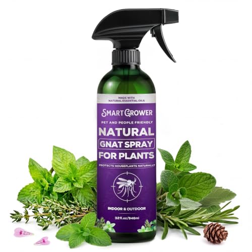 Gnat Spray for Indoor Plants Natural Essential-Oil Fungus Gnat Spray,