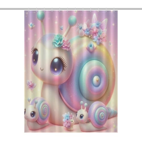 Rideau de douche imperméable salle de bains lavable 140x183cm - 7