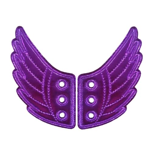 Wing Shoe Sneaker Angel Shoes Accessories for Kids Angel Wings for Shoes Accessories (Color : Purple)