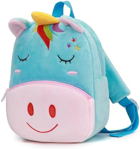 Ladyzone 3D Backpack Zoo Animals Backpacks Plush Bag 10" Book Bag