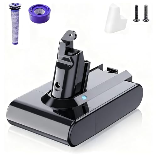Verbessert 6000 mAh / 6 0 Ah V6 Ersatzakku für Dyson V6 Akku Kompatibel mit DC62 DC58 DC61 DC59 Animal DC74 DC72 SV03 SV05 SV06 SV07 SV09 Handstaubsauger