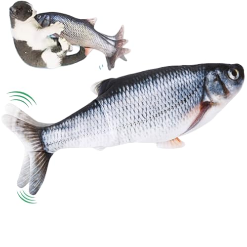 Brinquedo Peixe elétrico interativo gato c/catnip se mexe Pelucia Pet (Variação 3)