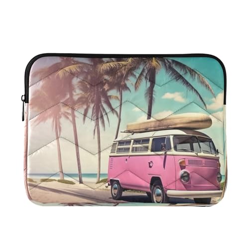 Funda para portátil 13-14 pulg impermeable con patrón rosa