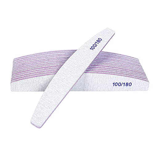 DAQIEPIN Limas de Uñas Profesionales de 15pcs Lima Uñas Gel 100/180, Limas para Uñas de Doble Cara Set Gel Acrílico Limas uñas con Lavable para Uso Doméstico y Salón Cover