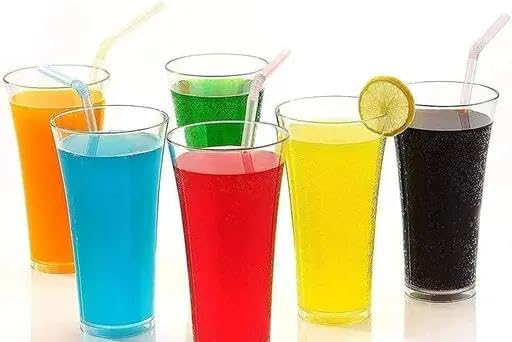 6 Pcs Round Long Unbreakable Transparent BPA Free Food Grade Plastic Fiber Drinking Water Glass Set, Juice Glass, Cocktail, Lassi, Soda, Milkshake, Beer Glass, Wine Glass Set-image-29