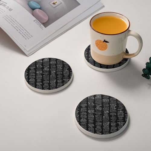 Dessous de verre code de programmation lot de 6 en diatomite idée cadeau originale pour tech - 3