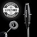 PowerLix Milk Frother Handheld Battery Operated Electric Foam Maker For Coffee, Latte, Cappuccino, Hot Chocolate, Durable Drink Mixer With Stainless Steel Whisk, Stainless Steel Stand Include (Black)