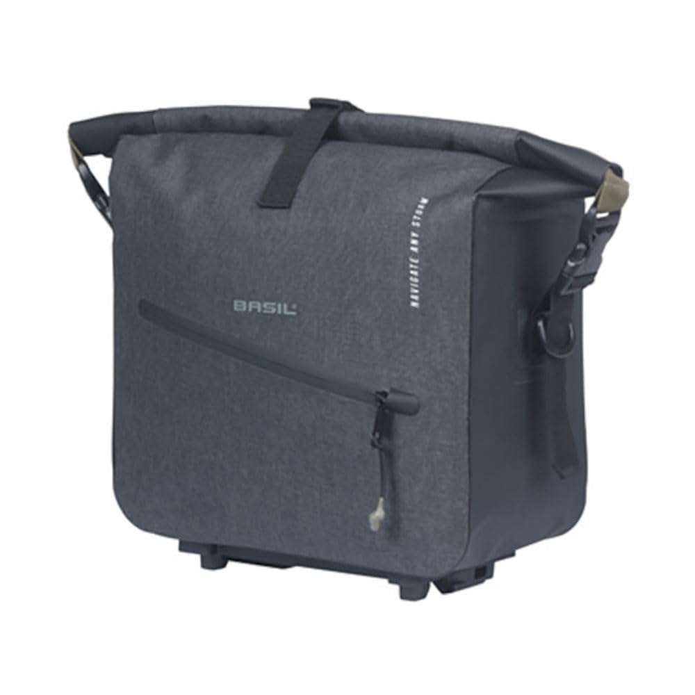 Basil Navigator Storm Gepäckträgertasche - MIK inkl. - Wasserdicht - Schwarz