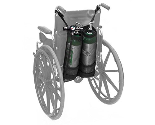 AdirMed Dual Oxygen Cylinder Bags for Wheelchairs (D & E Cylinders)
