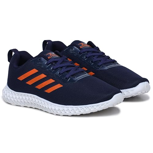 Image of ATHCO mens Kandy Running Shoes for Man Comfortable Men's Sports Shoes with Memory Foam Cushioned Insole Sports Shoes for Men Running Walking Lightweight Gym Shoe for Men Comfortable Stylish & Casual Walking Shoe for Man Anti Slip Gym Footwear