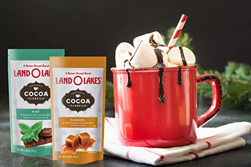 Land O'lakes 7 Different Flavors Hot Cocoa Mix Gift Basket - 60 Pieces - Gift Box For Family, Friends, Her, Him #TOP4