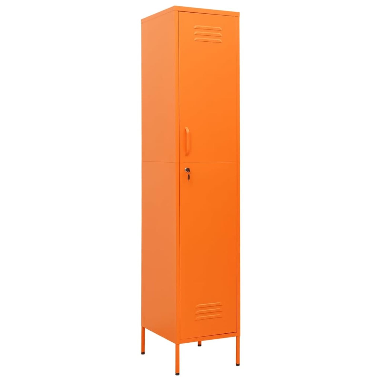 Schließfachschrank Spind Schrank Metallspind Metallschrank Schließfächer Spind Metall Orange 35x46x180 cm Stahl