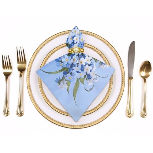 Servilletas de Tela Do Not Forget Me 18.7x18.7 in 4 piezas miniatura 3