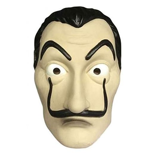 Levoberg Dali CASA - Máscara de papel de látex para disfraz de carnaval fiesta #3