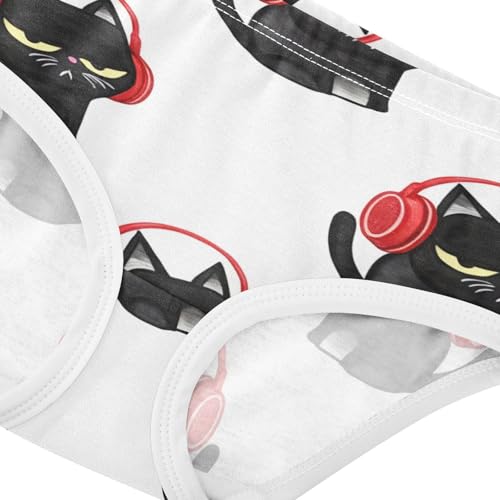Florals Girls Underwear Toddlers 2t Cotton Cute Panties Girl Cute Grumpy Black Cats Funny Briefs Girls Undies4